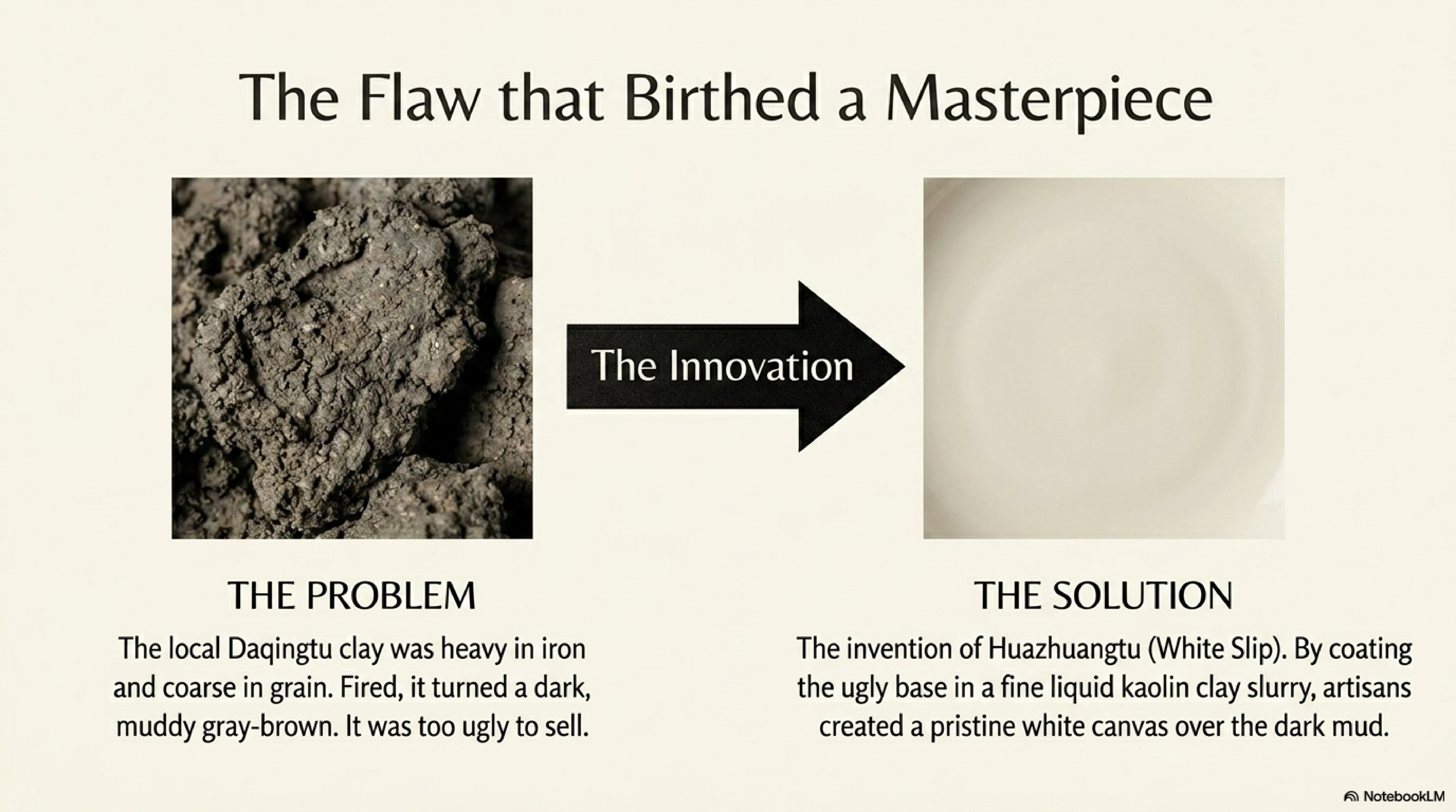 The black pigment brush painting process — the 'three brushstroke' (三笔划) standard for Cizhou authenticity